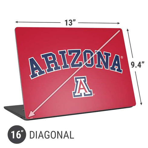 University of Arizona Primary Logo Red Universal Laptop 16in (13 x 9.4in) Skin